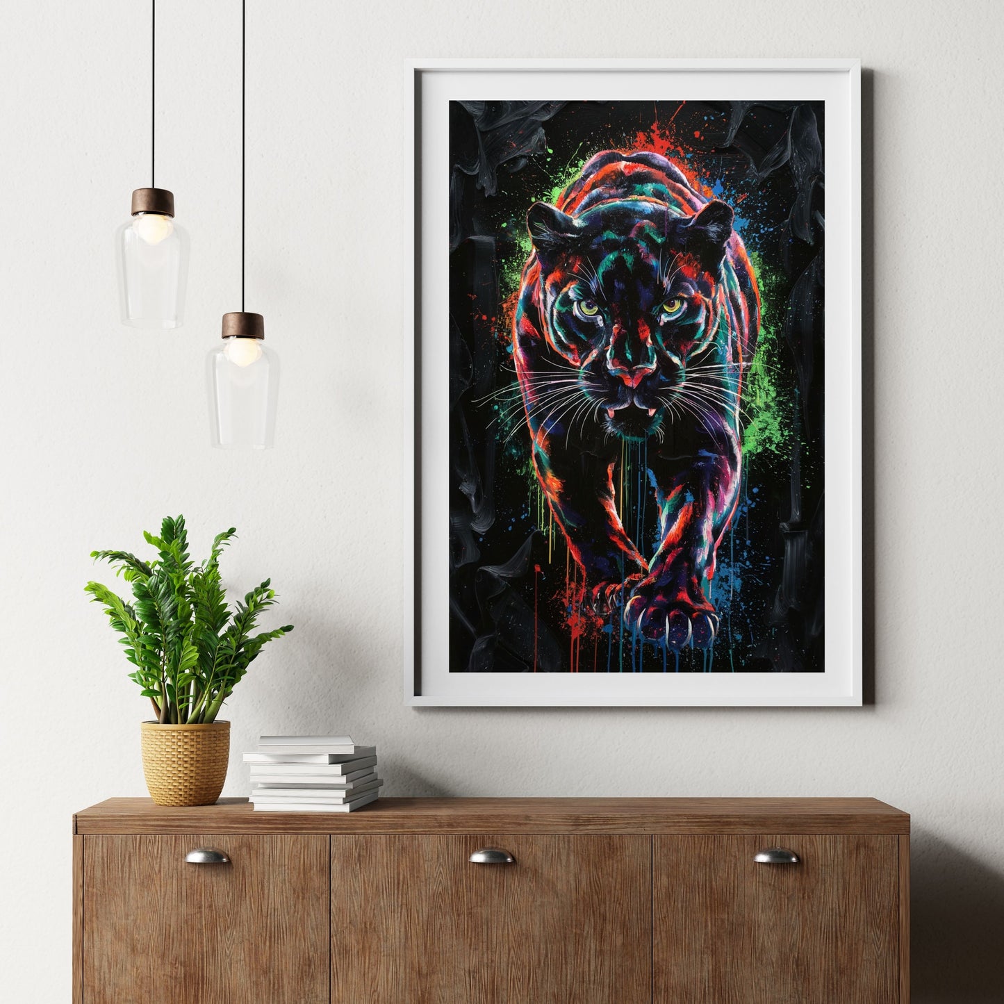 Neon Graffiti Tiger