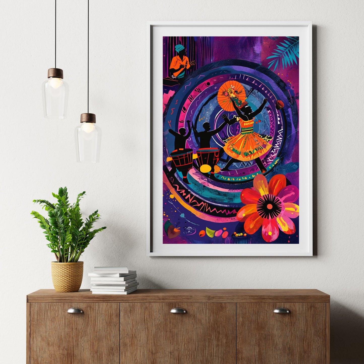 Vibrant Abstract Dance