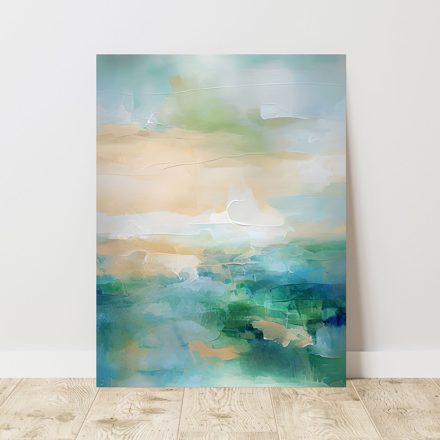 Soft Pastel Abstract Painting – Serene Modern Wall Art