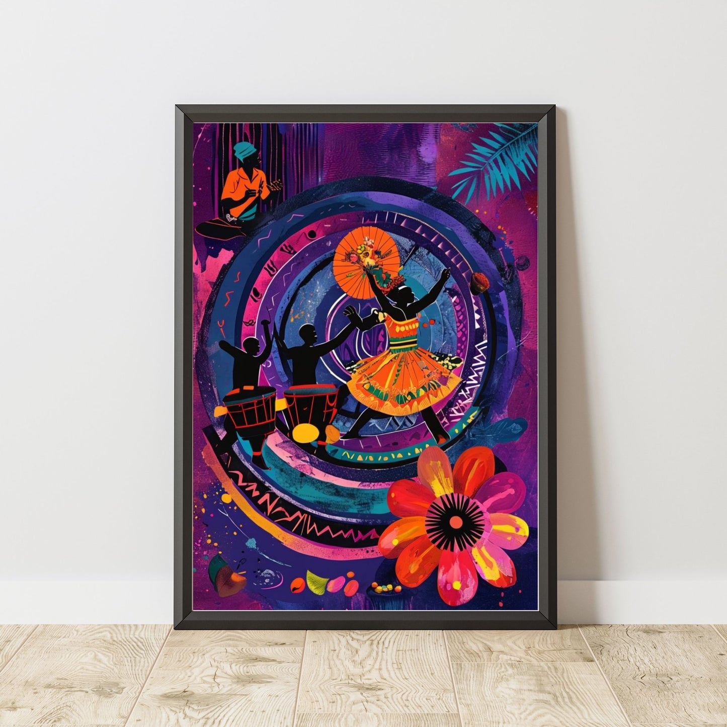 Vibrant Abstract Dance