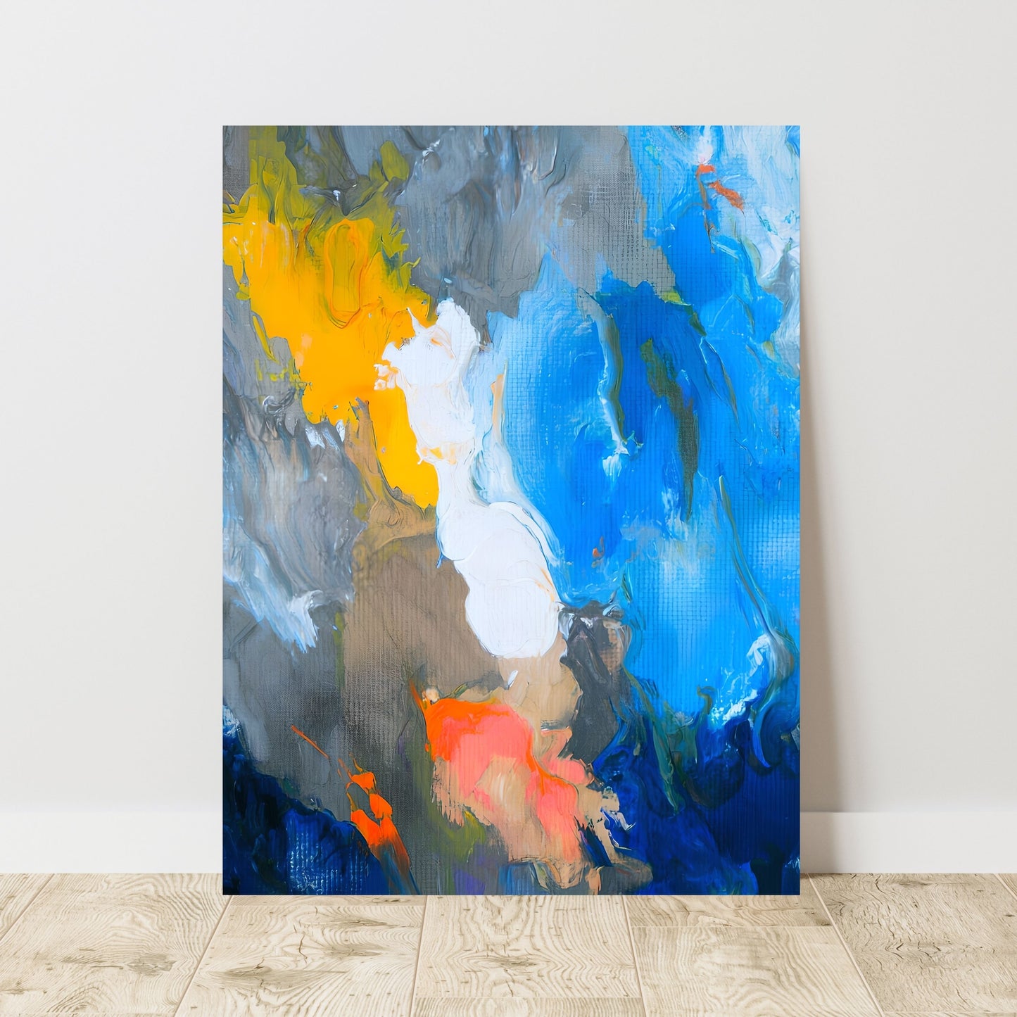 Bold Abstract Expressionist Painting – Vibrant Color Wall Art