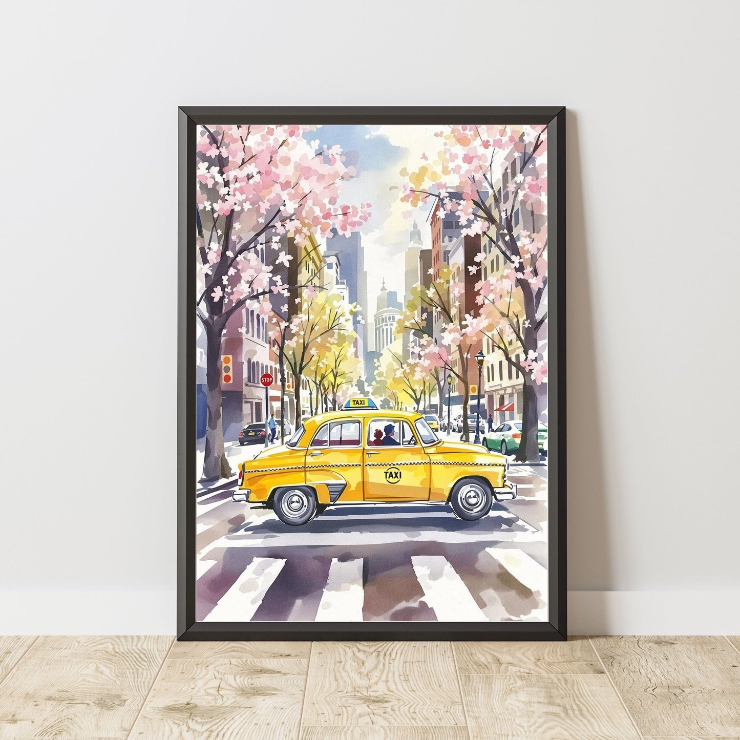 NYC City Yellow Old Car