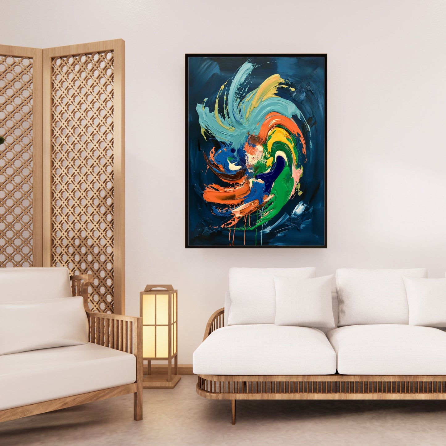 Abstract Expressionist Painting – Bold Modern Wall Art