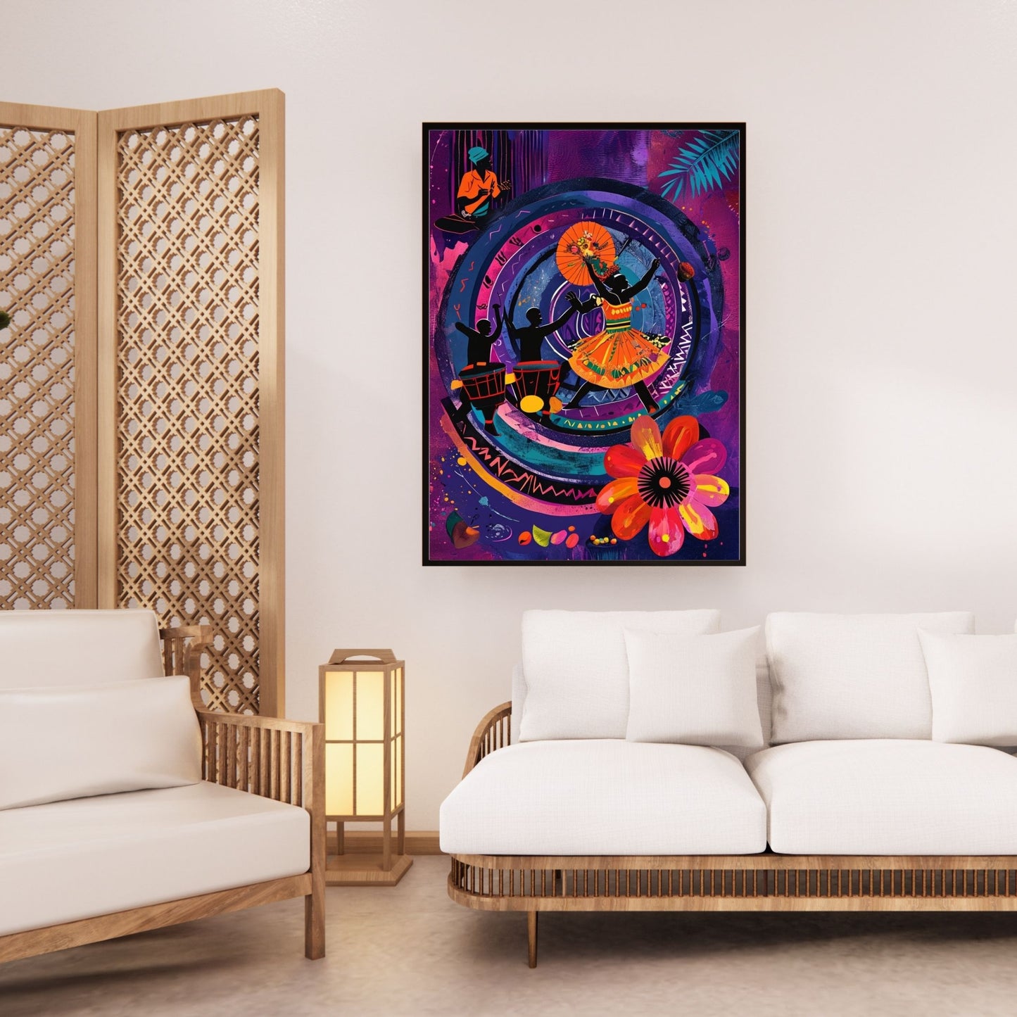 Vibrant Abstract Dance