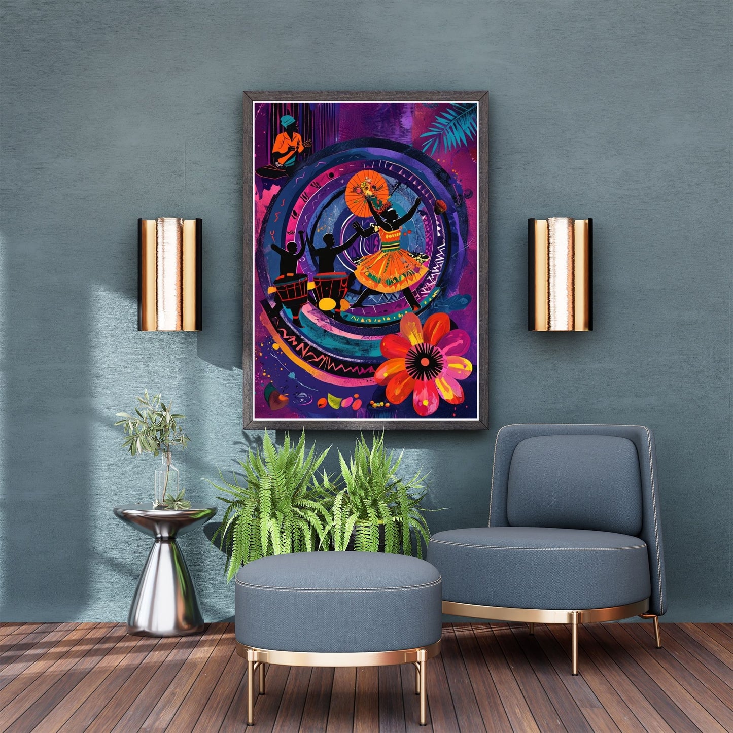Vibrant Abstract Dance