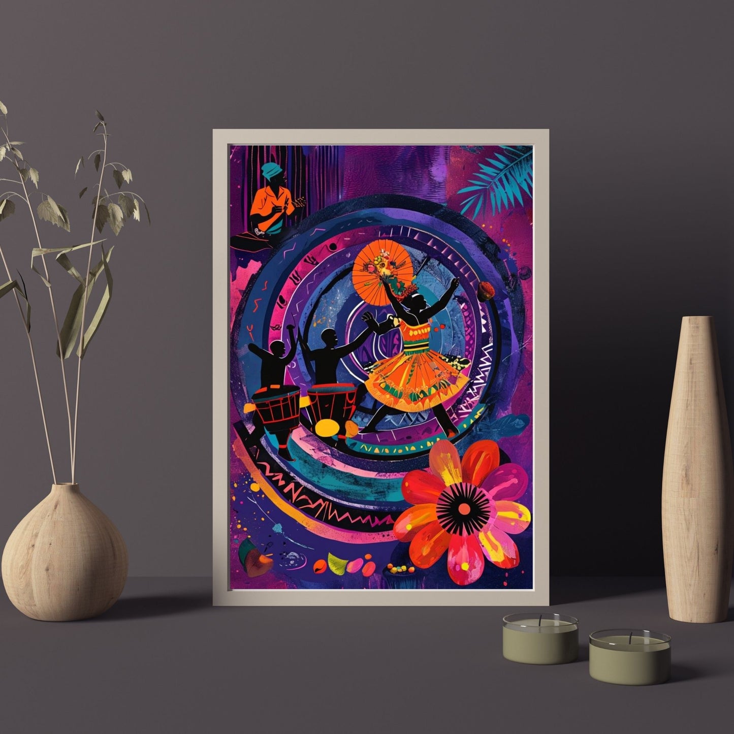 Vibrant Abstract Dance