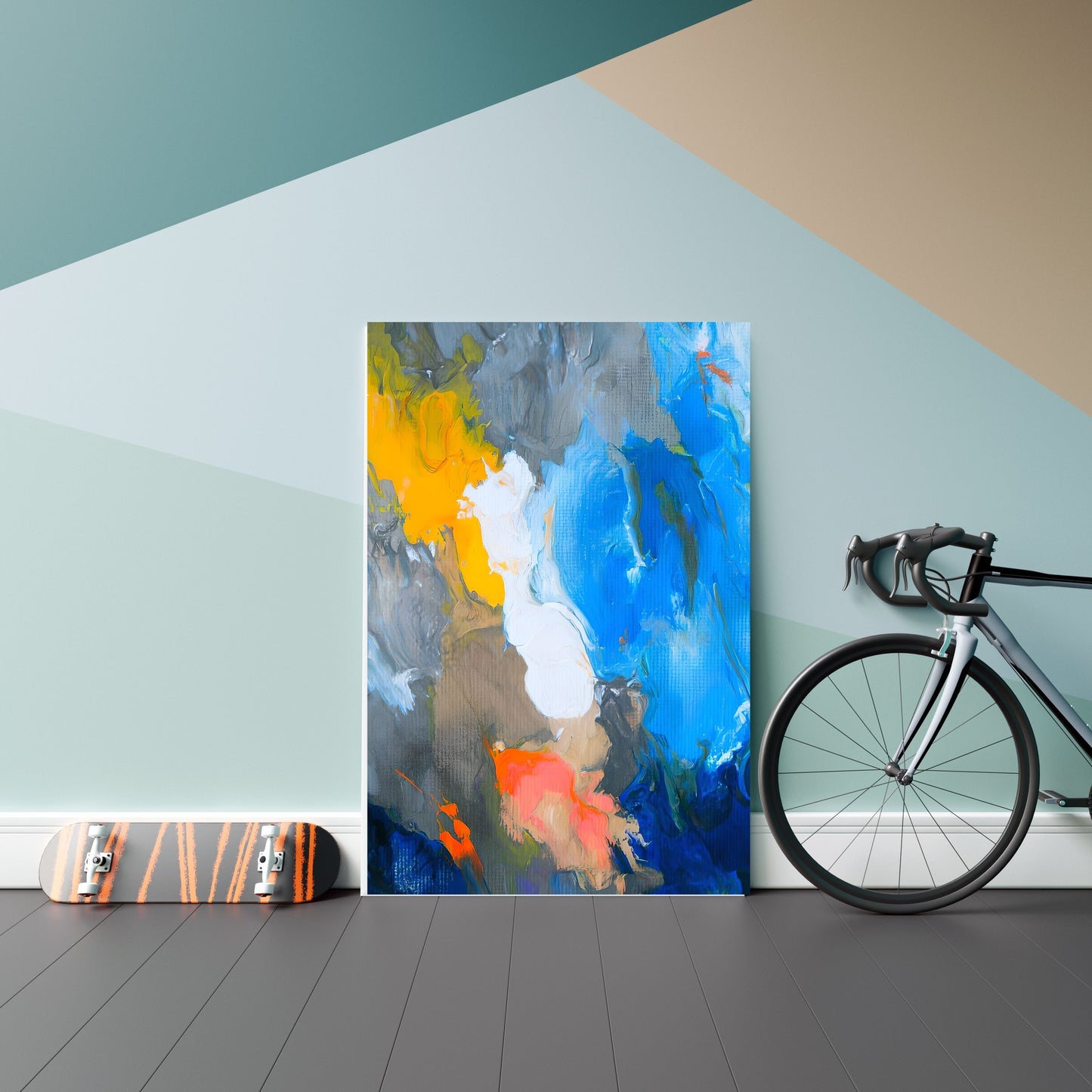 Bold Abstract Expressionist Painting – Vibrant Color Wall Art