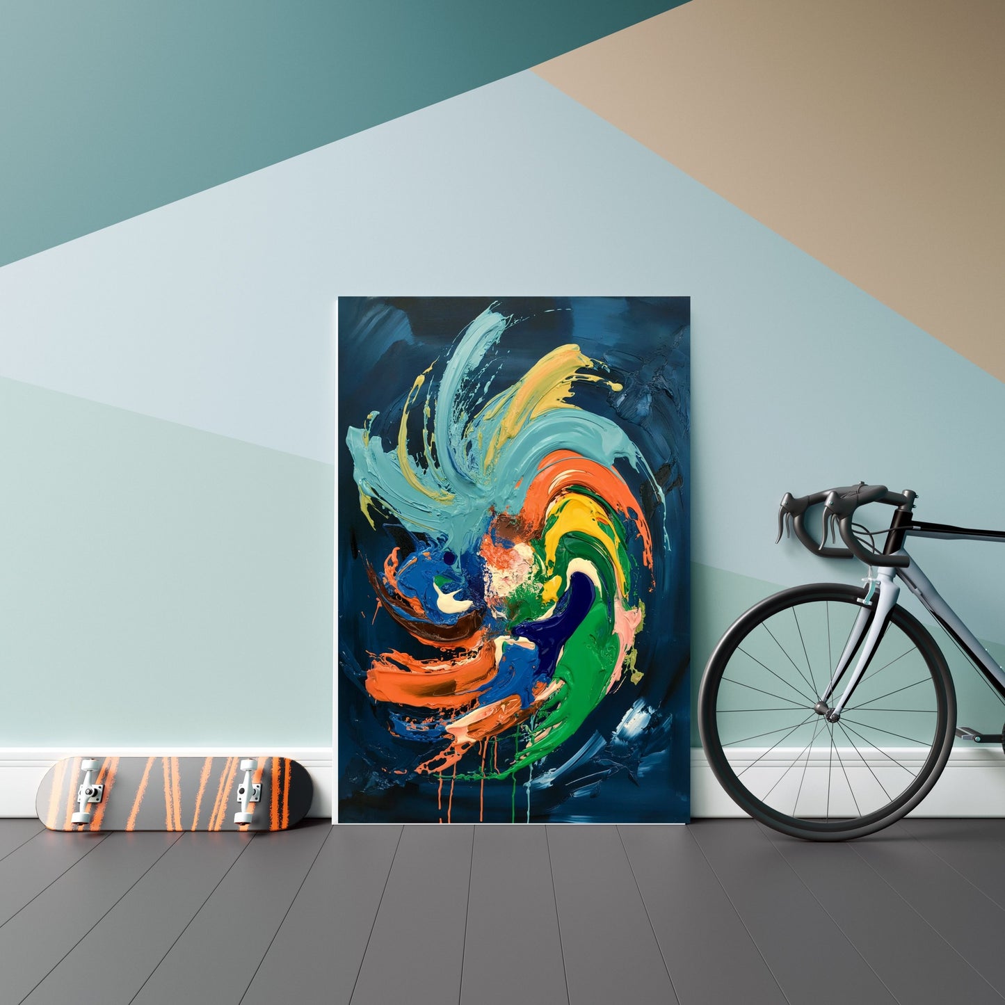 Abstract Expressionist Painting – Bold Modern Wall Art