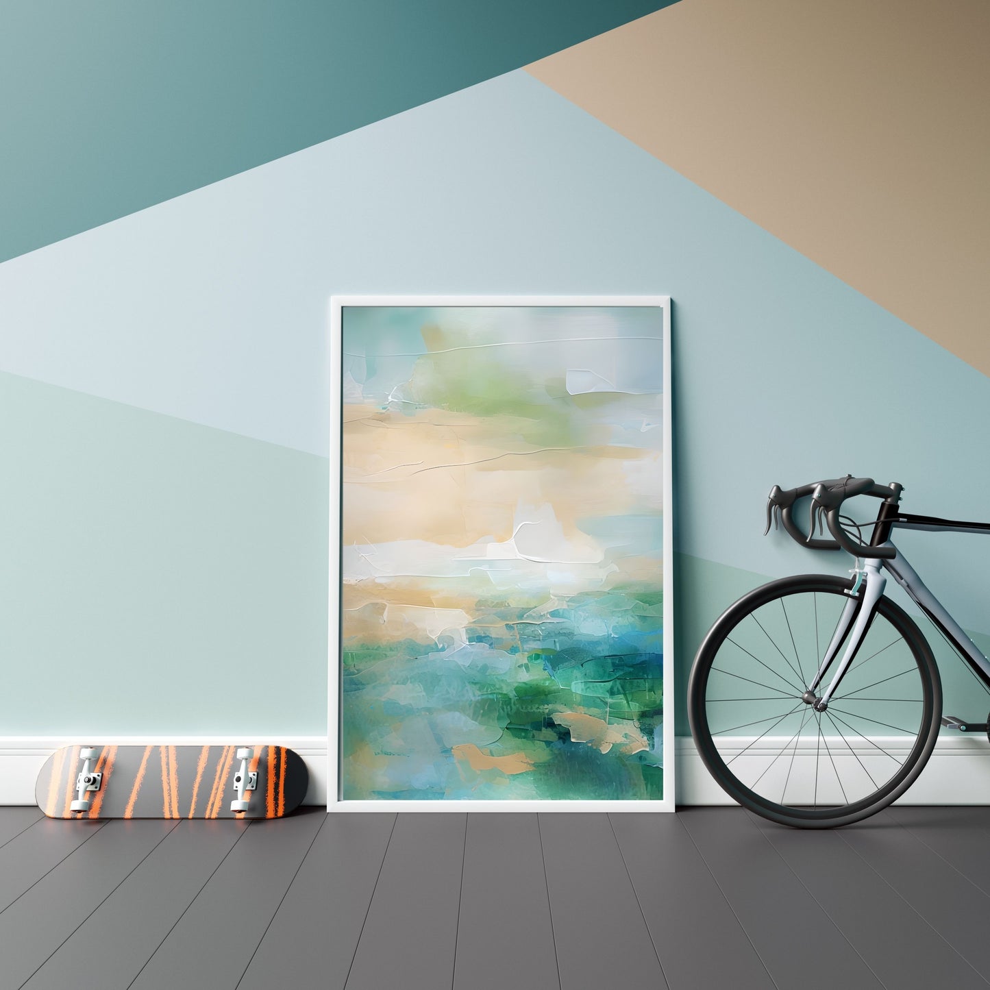 Soft Pastel Abstract Painting – Serene Modern Wall Art