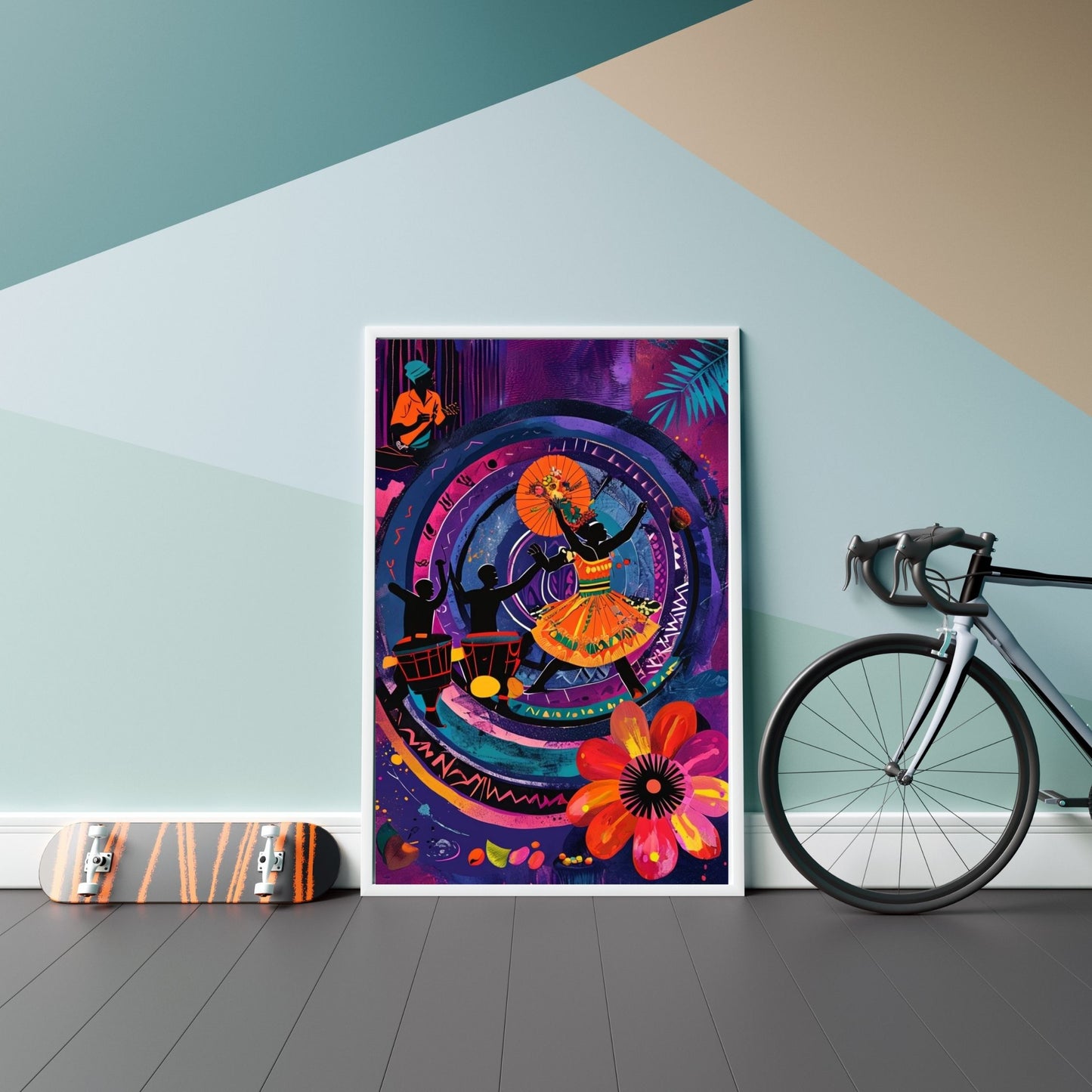Vibrant Abstract Dance
