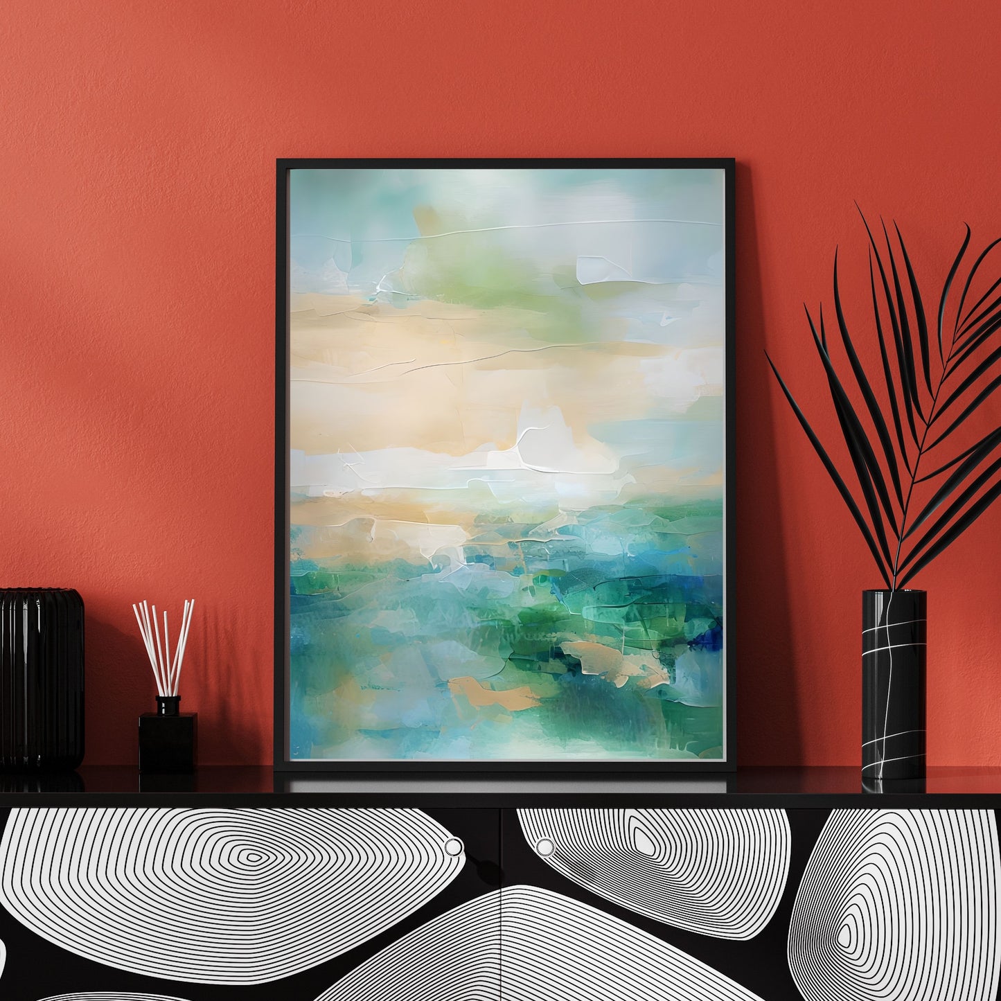 Soft Pastel Abstract Painting – Serene Modern Wall Art