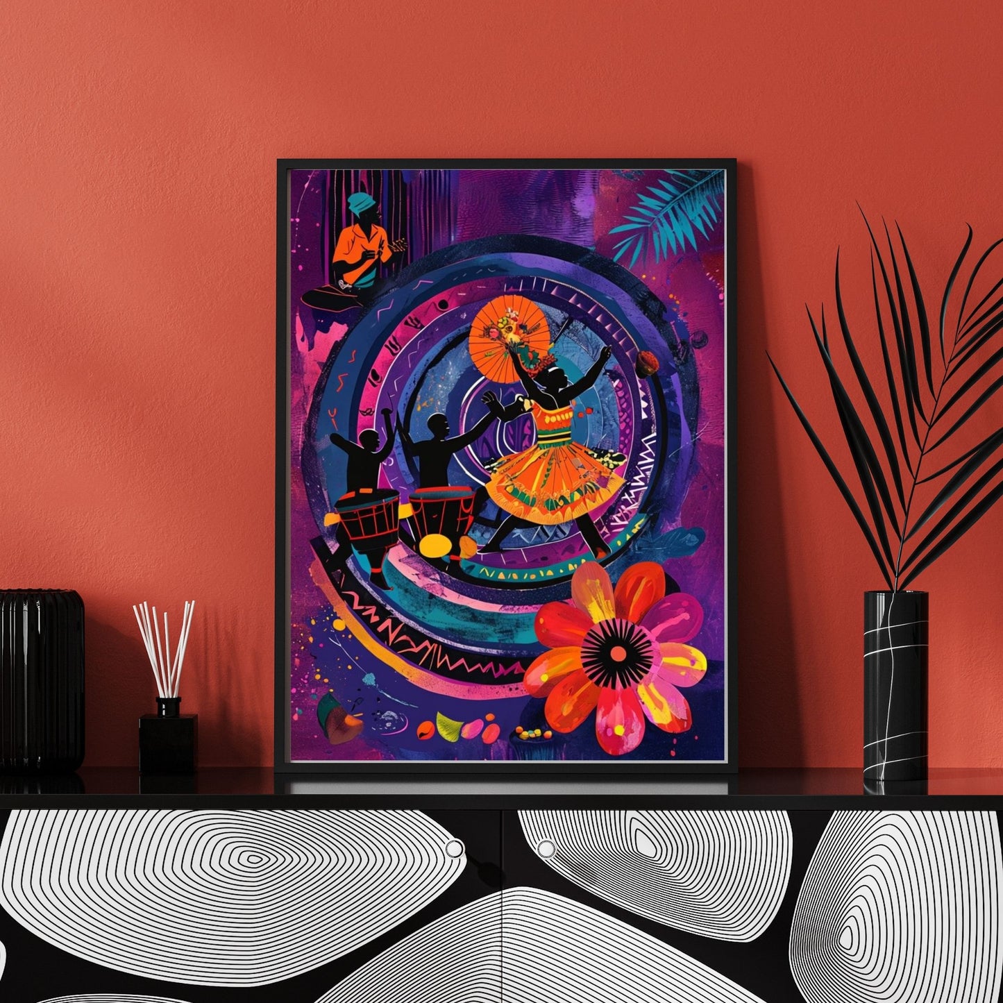 Vibrant Abstract Dance