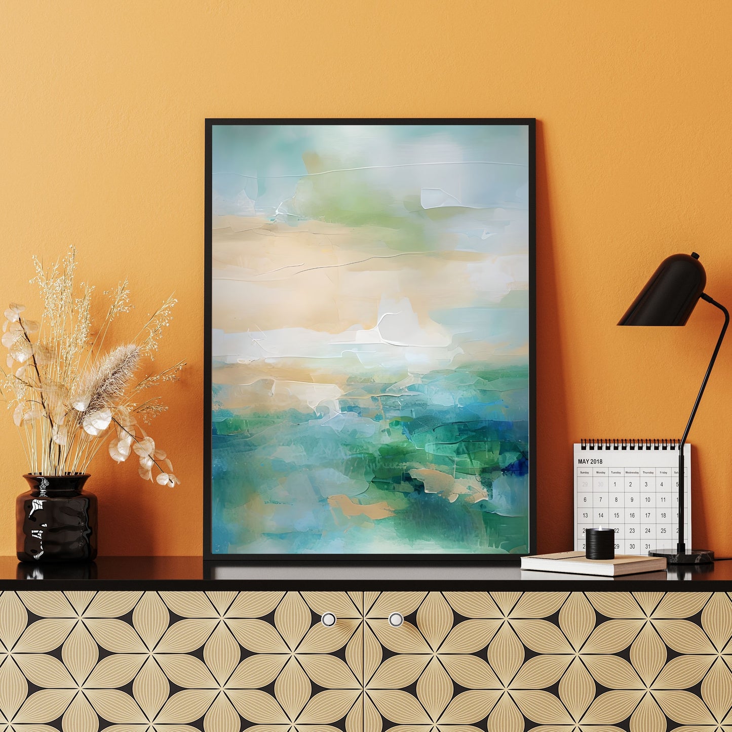 Soft Pastel Abstract Painting – Serene Modern Wall Art