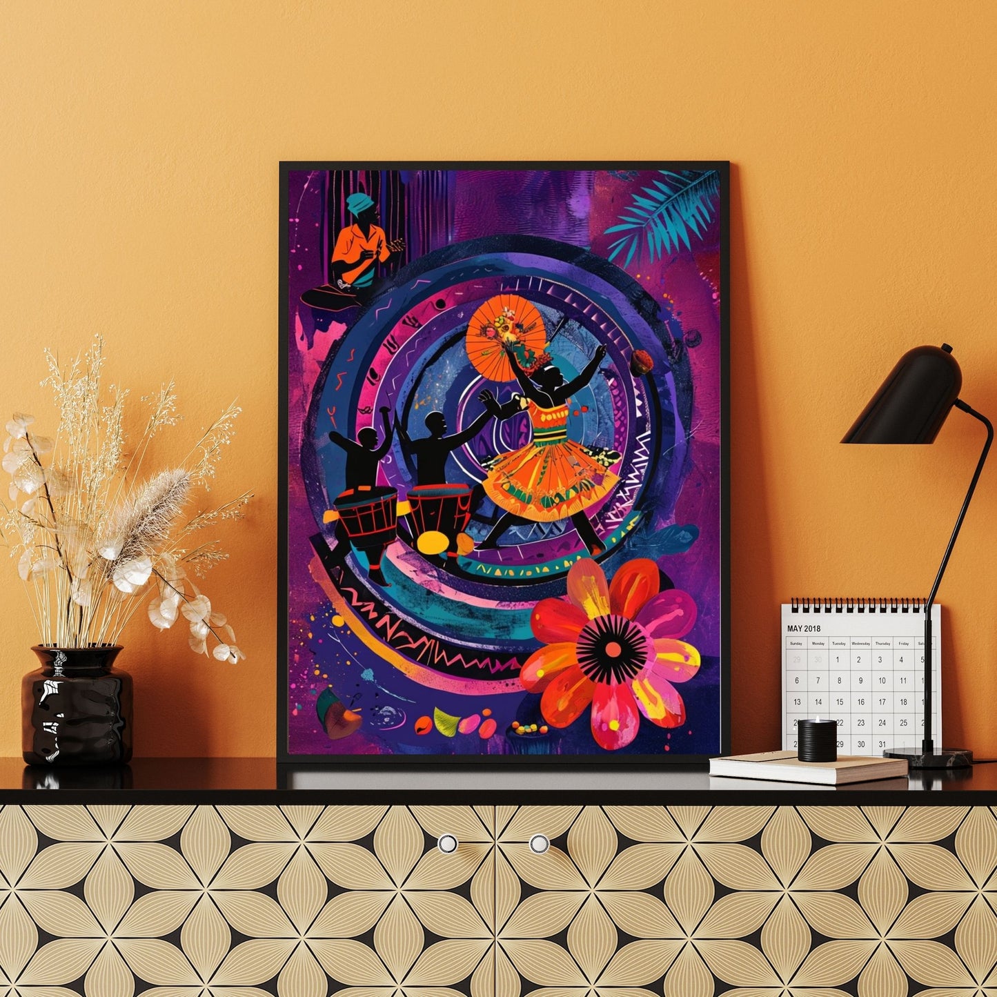 Vibrant Abstract Dance