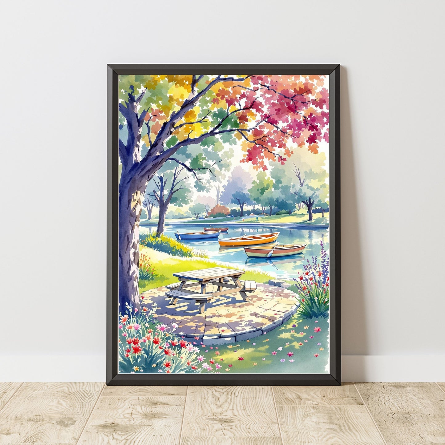 Sparkling Painting of New York Sunset
