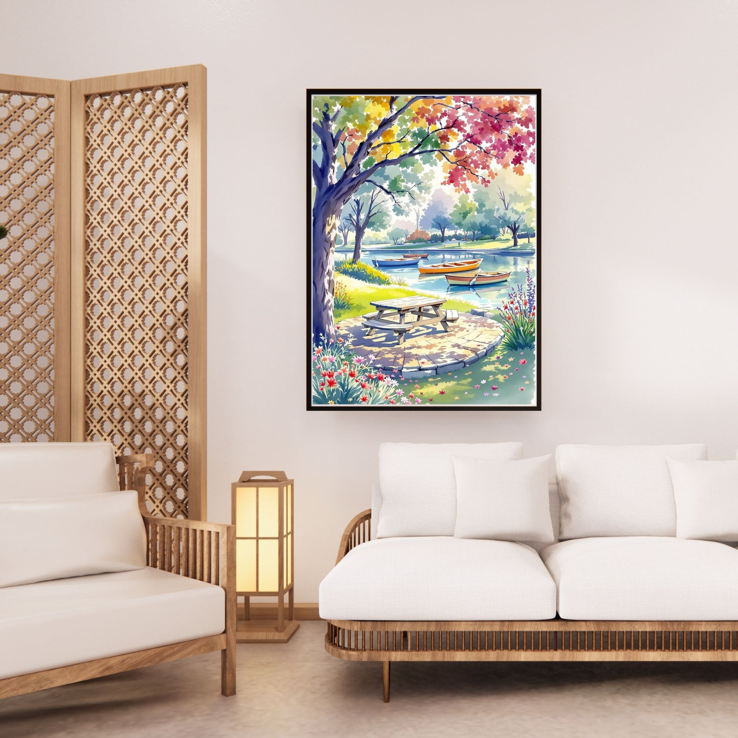 Sparkling Painting of New York Sunset