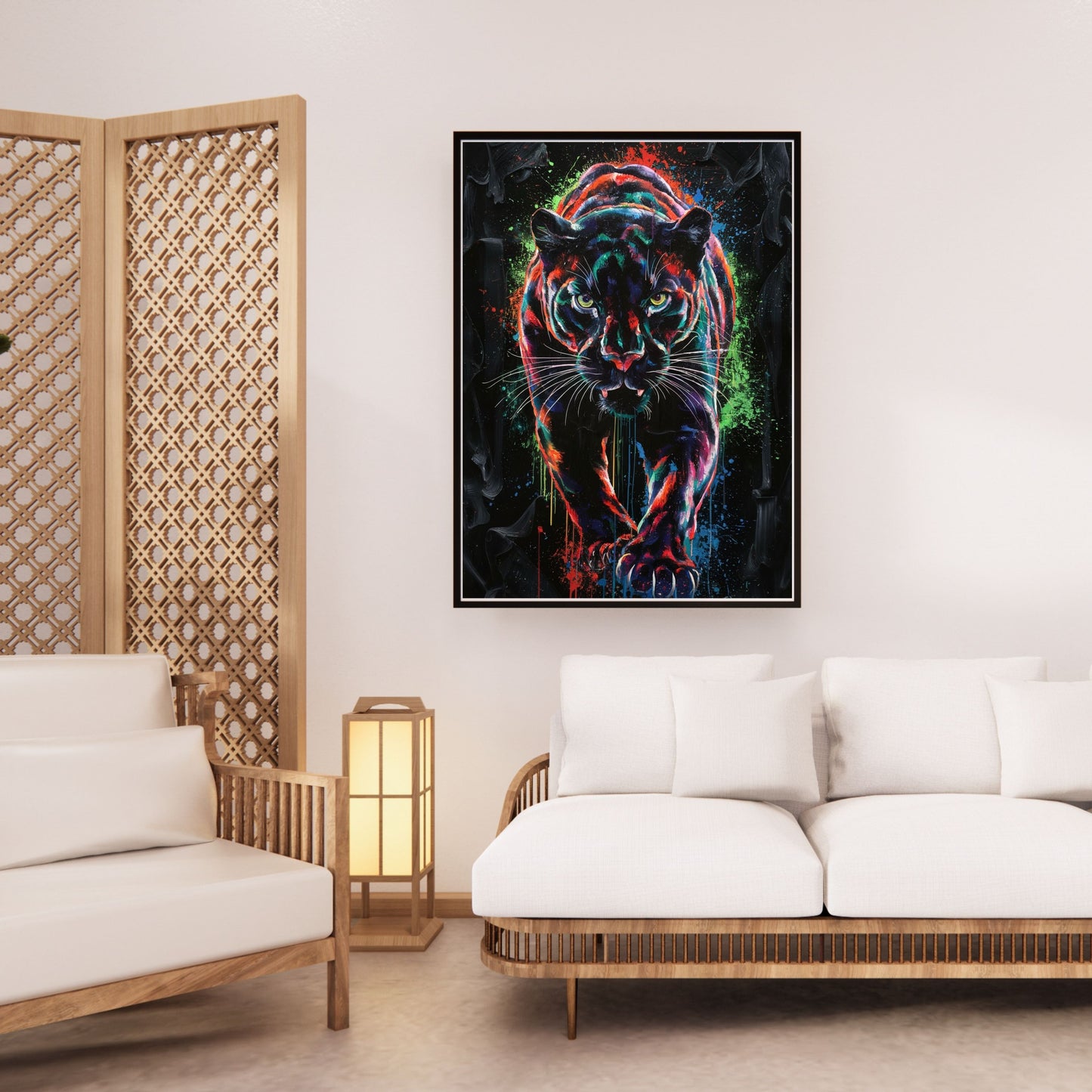 Neon Graffiti Tiger