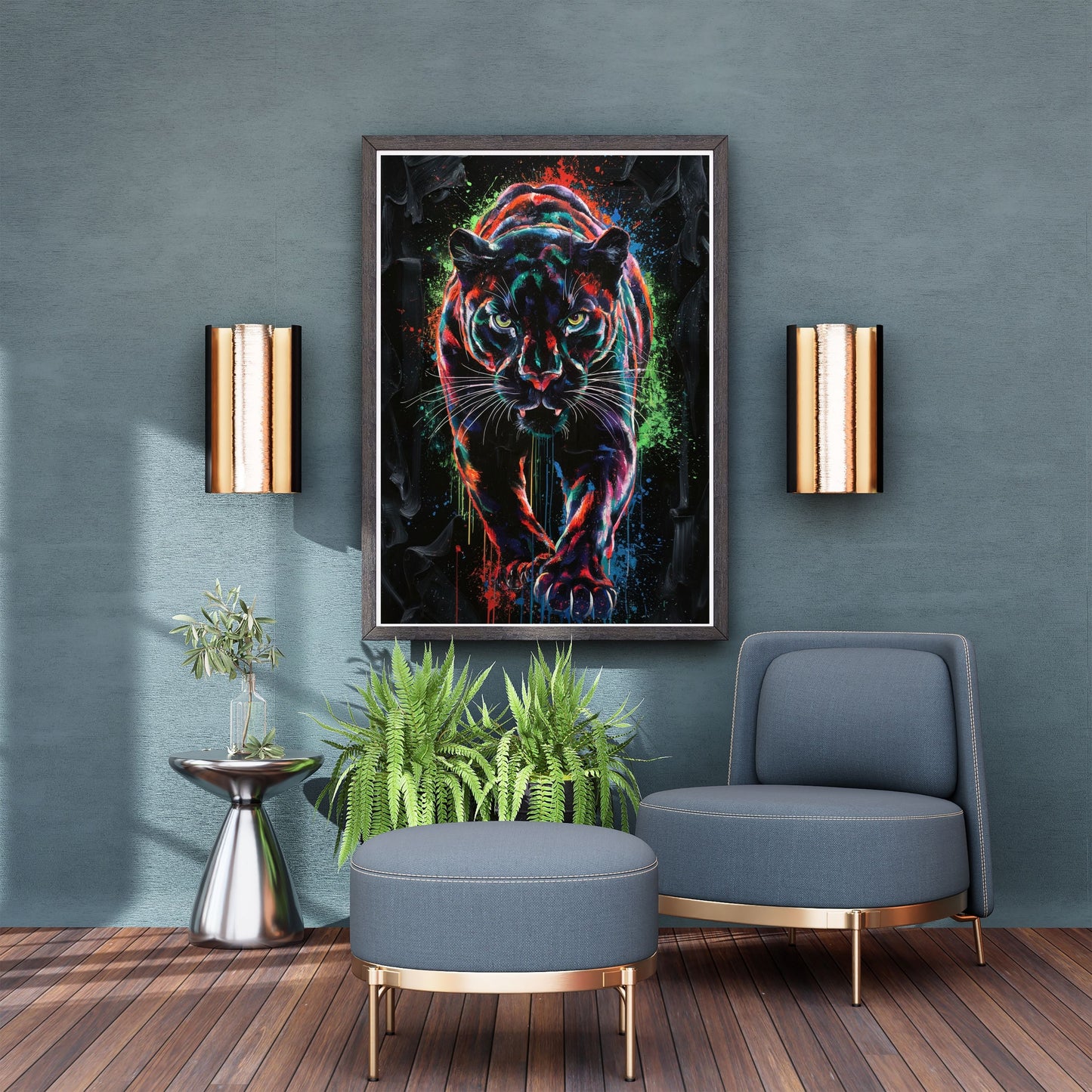 Neon Graffiti Tiger
