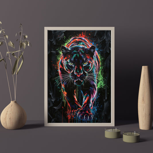 Neon Graffiti Tiger