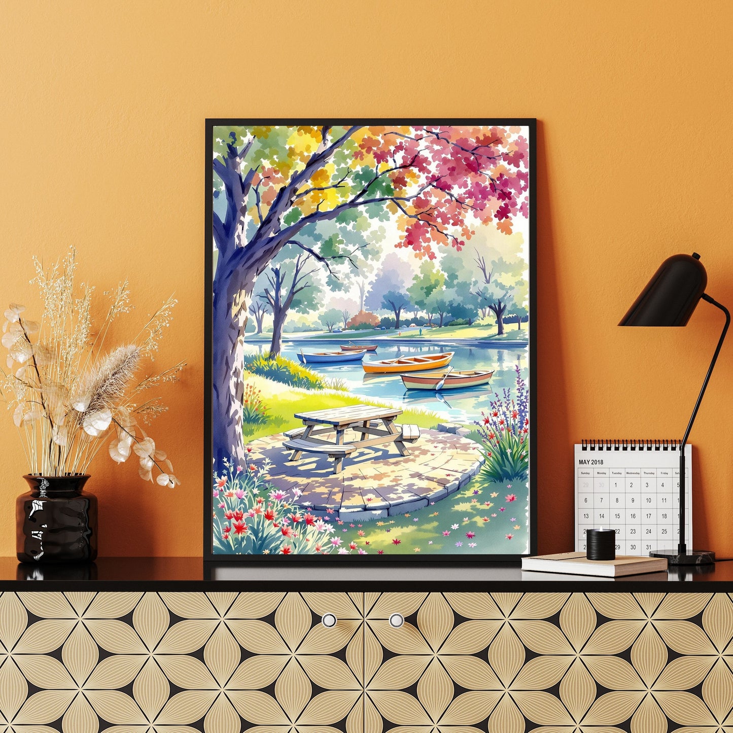 Sparkling Painting of New York Sunset