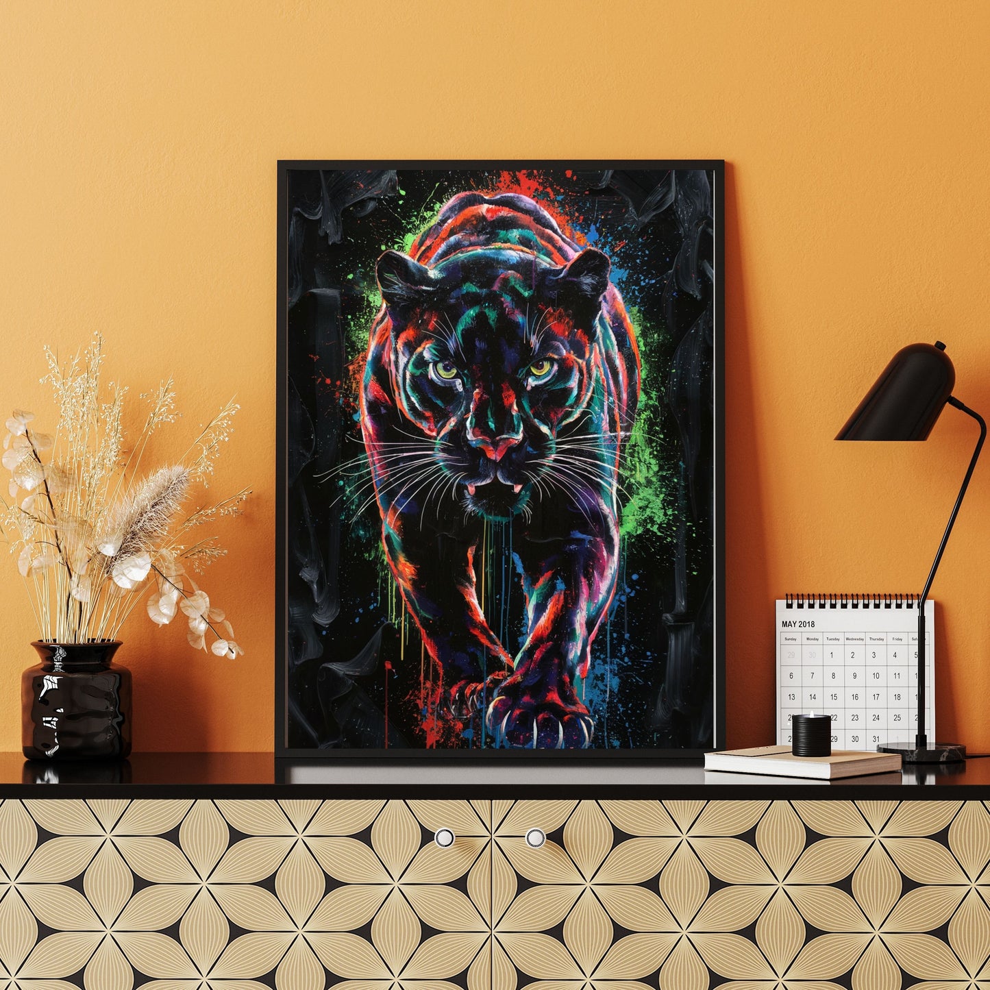 Neon Graffiti Tiger
