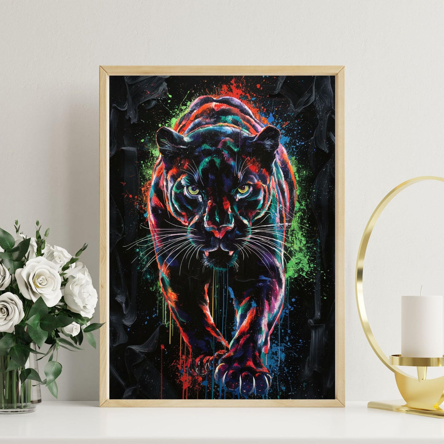 Neon Graffiti Tiger