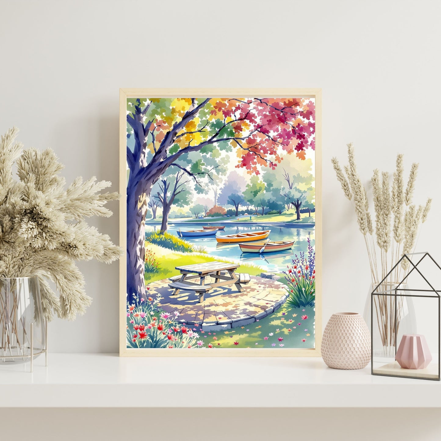 Sparkling Painting of New York Sunset