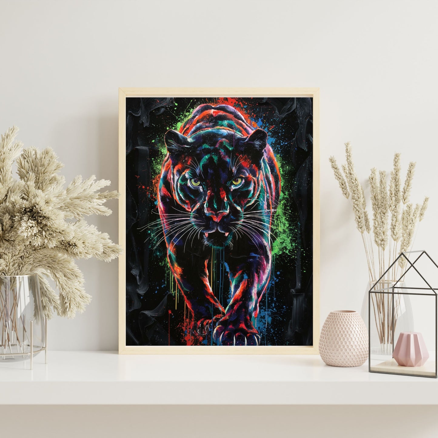 Neon Graffiti Tiger