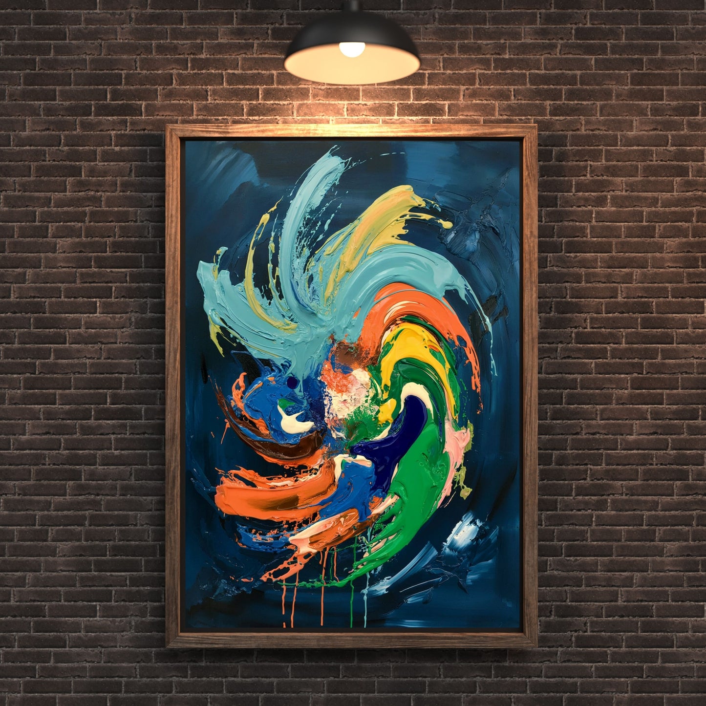 Abstract Expressionist Painting – Bold Modern Wall Art