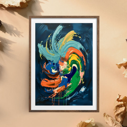 Abstract Expressionist Painting – Bold Modern Wall Art