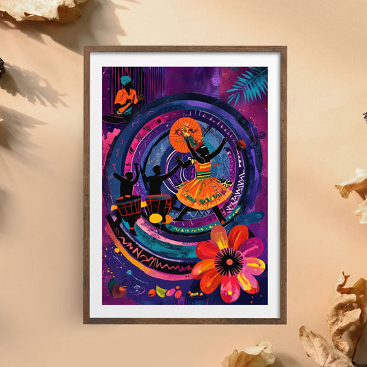 Vibrant Abstract Dance